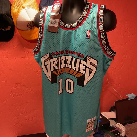 Mitchell & Ness 1998 Vancouver Grizzlies Basketball Jersey Men XL Mike Bibby NWT - Picture 4 of 5
